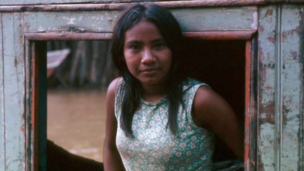 Young girl in the Amazonas 